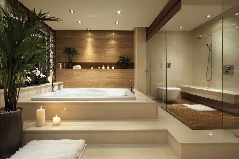 Spa Bathroom with Whirlpool Tub